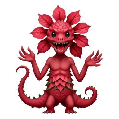 a flower like a monster a demogorgon basically sticker