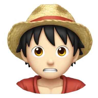 One pièce Luffy injured sticker