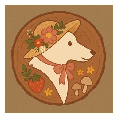 Give the Overwolf logo a cute cottagecore makeover sticker