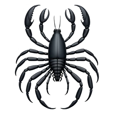 Black sicrpio insect sticker