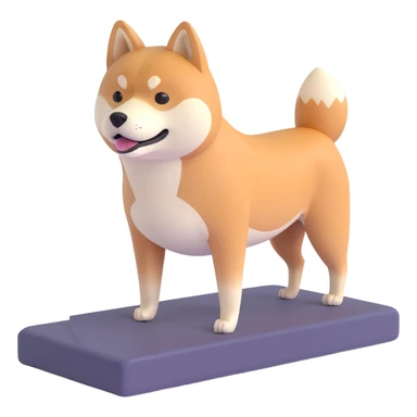 shiba inu at ggym sticker