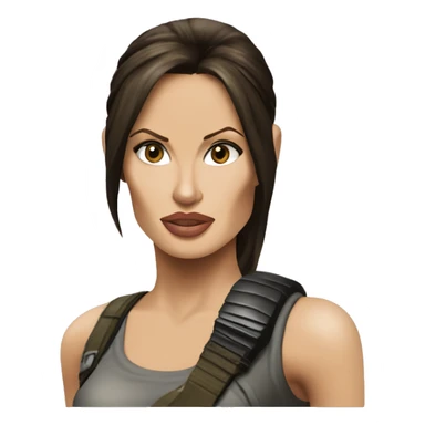 Angelina Jolie as Lara Croft Tomb Raider sticker