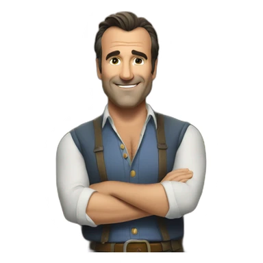 Jean Dujardin en Robin des bois sticker