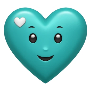 Teal heart with 'you rock!'  sticker
