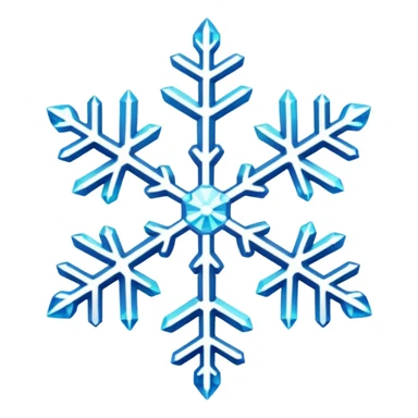 snowflake with different color  sticker