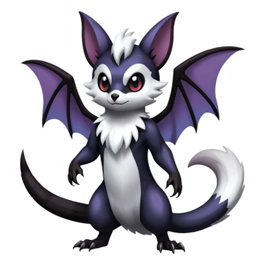Shiny Dark Furret-Absol-Noibat-Noivern-Hybrid (Full body) sticker