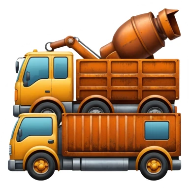 truck load with machine sticker