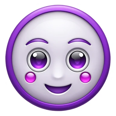 anel branco e roxo sticker