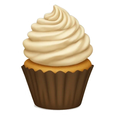 beige cupcake sticker