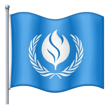 une emoticone avec un drapeau à la couleur de l'entreprise SAP sticker