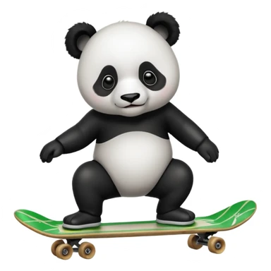 Panda skateboard  sticker