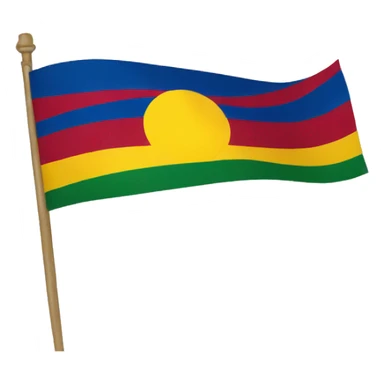 Tibetan flag sticker