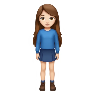 High resolution of ful body girl sticker