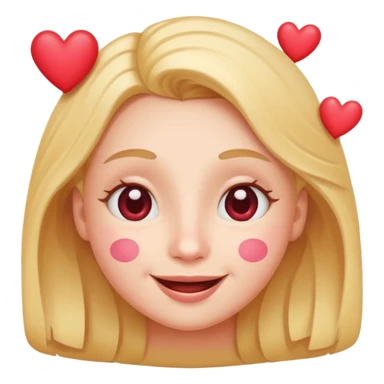 smiling face with hearts, eyes open sticker