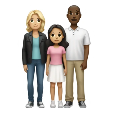 Black man, white daughter, Mexican wife  sticker