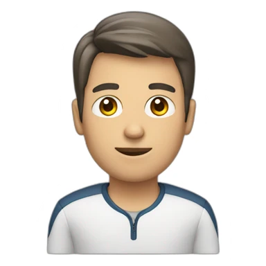 PERSONA MASCULINA CON COMPUTADORA sticker