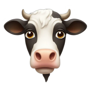 Sad cow  sticker