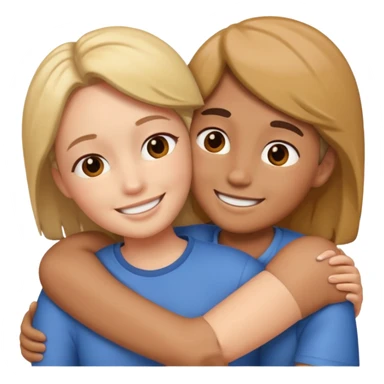 two people cuddling sticker