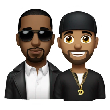 p diddy and drake sticker
