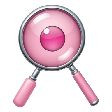 mix light pink dark pink and white girly chrome internet with a magnifying glass sticker