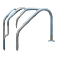 Hotel indoor Pool with entrance door and gym next to it  sticker