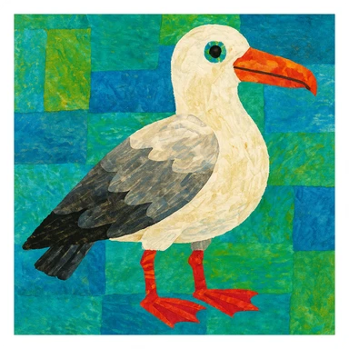 Eric carle seagull sticker