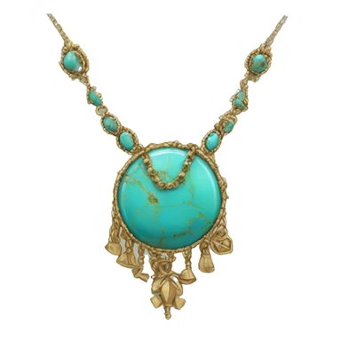 Western turquise necklace sticker