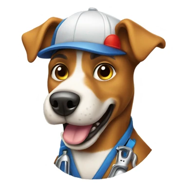 Dog plumber sticker