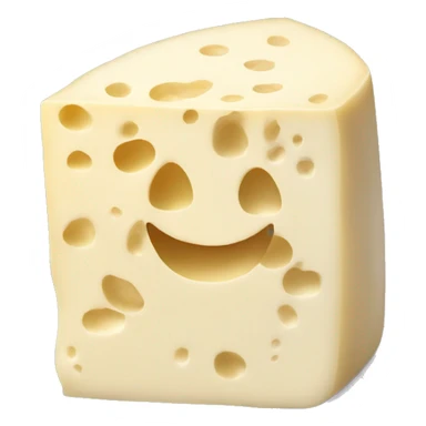 Realistic White cheddar cheese it without a face or anything  sticker