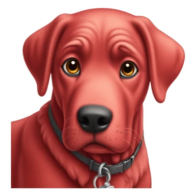 Clifford, the big red dog crayon ￼ sticker
