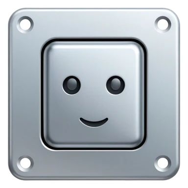 small AI chip icon sticker