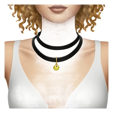 Black choker necklace sticker