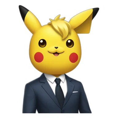 Macron avec Pikachu sur l'épaule sticker