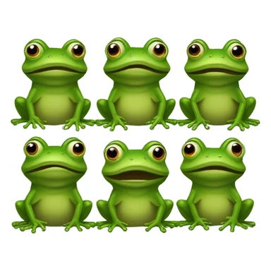 an army of frogs sticker