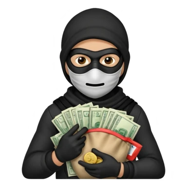 Thief,Knave. Half body sticker