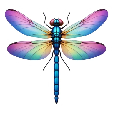 Peaceful Dragonfly color  sticker