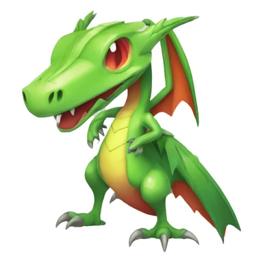Full body sharp edgy shiny punk colorful Fairy-Flygon-Scyther-grovyle sticker
