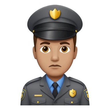 mall security gray uniform sticker