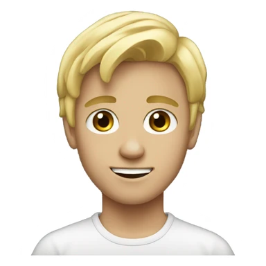 realistic blonde boy parody sticker