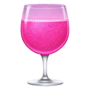 Pink shot of alcohol with glitter  sticker