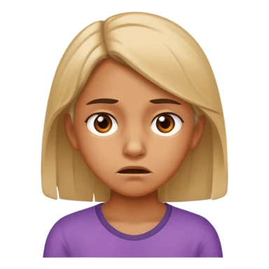 frustrated female aged 10 emoji sticker