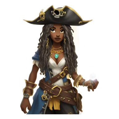 Pirate sorceress sticker