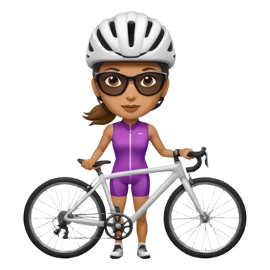 City Cyclist woman sticker