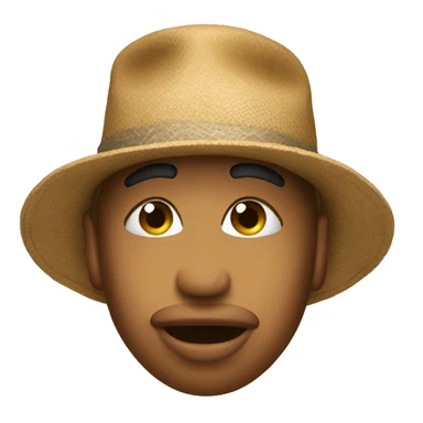 Kiss with hat sticker