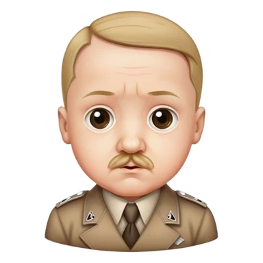 Adolf Hitler fetus cute sticker