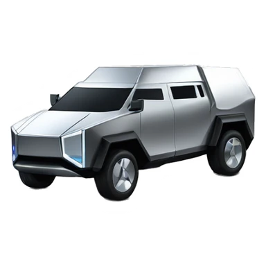 2024 chrome Tesla cybertruck sticker