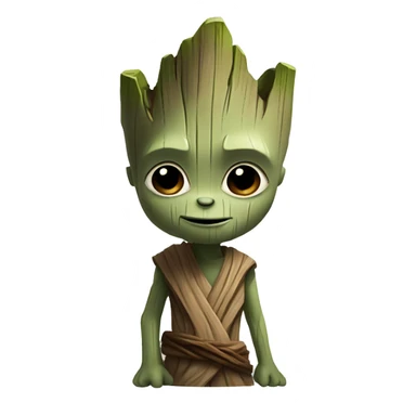 Groot like yoda sticker