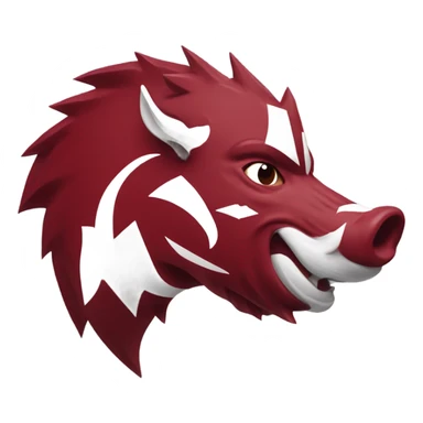 Arkansas Razorback logo sticker