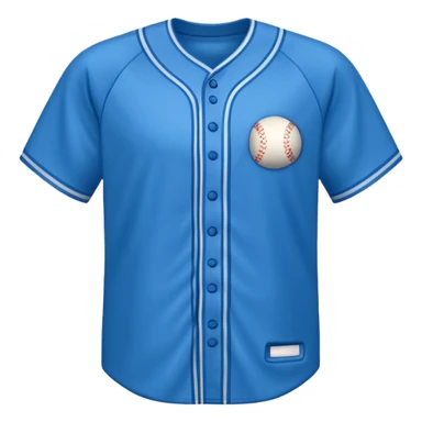 franela de beisbol color azul sin logo  sticker