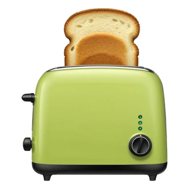 Green pistachio color toaster sticker
